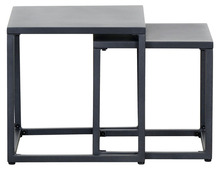 Sidebord 2 deler svart - Sunlife